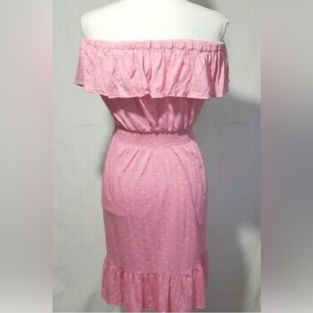 Lilly Pulitzer Strapless Pretty Pink Dot Dot Dress Size M - Picture 5 of 7